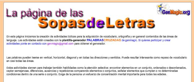 sopas de letras